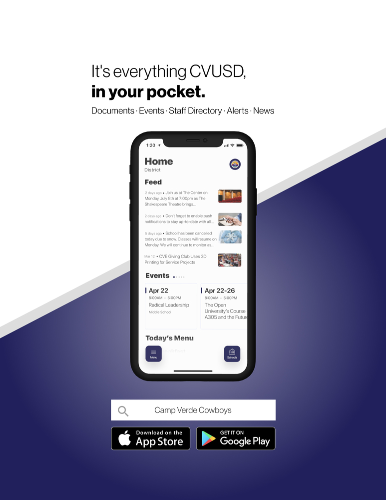 Camp Verde Cowboys App Advertisement